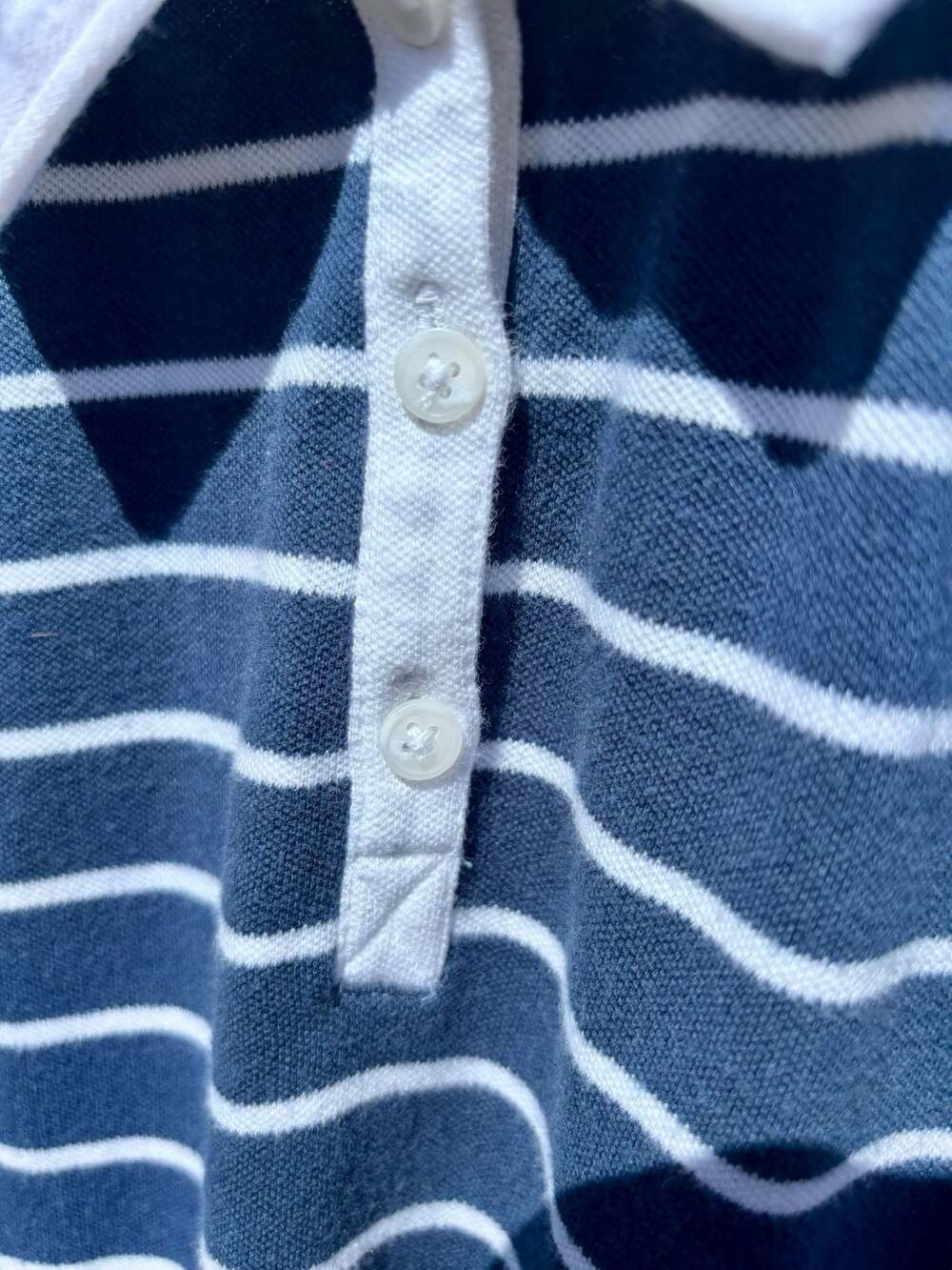 Nordstrom Polo Dress Girls XL 14/16 Blue White Striped GREAT CONDITION - Picture 5 of 9